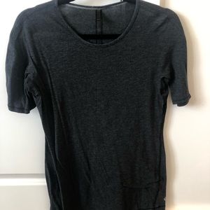 lululemon heathered black, short sleeve, size 6